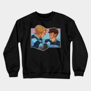 Alt Nick and Charlie - heartstopper drawing - rugby Crewneck Sweatshirt